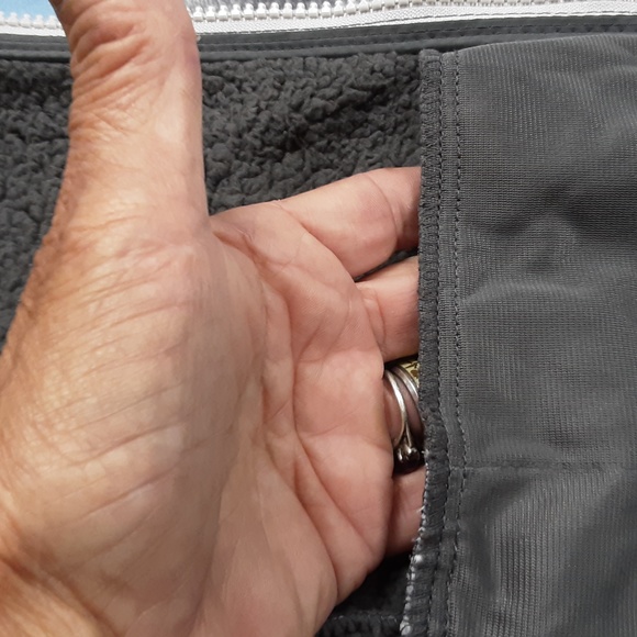 All In Motion grey tones soft-shell sherpa jacket juniors size large 12-14 nwt - Picture 14 of 16